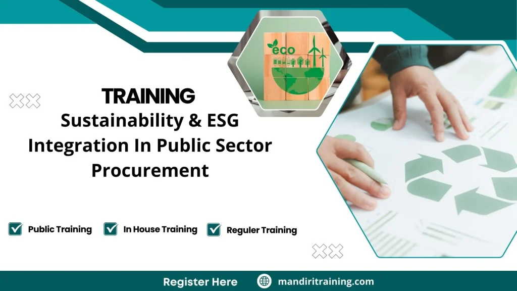 Training Sustainability & ESG Integration In Public Sector Procurement