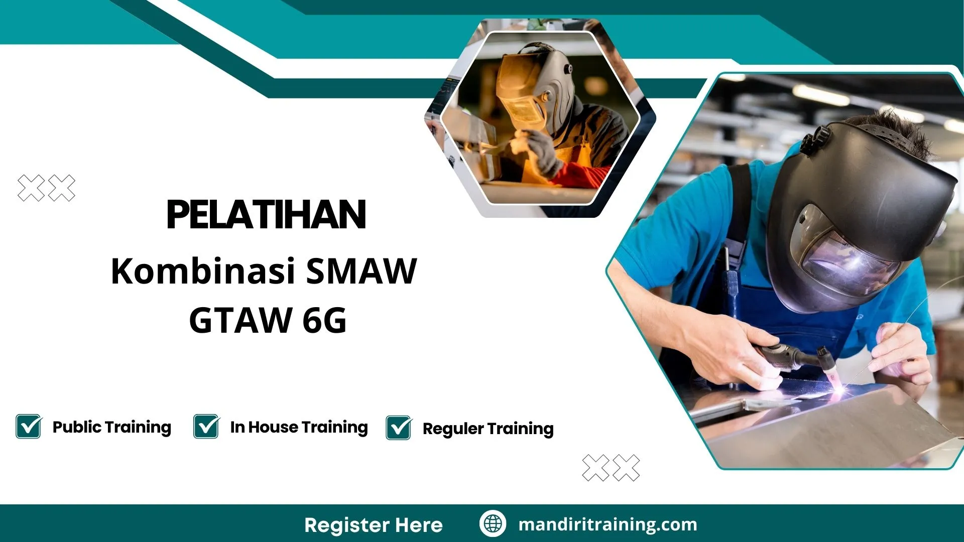 Pelatihan las pipa posisi 6G