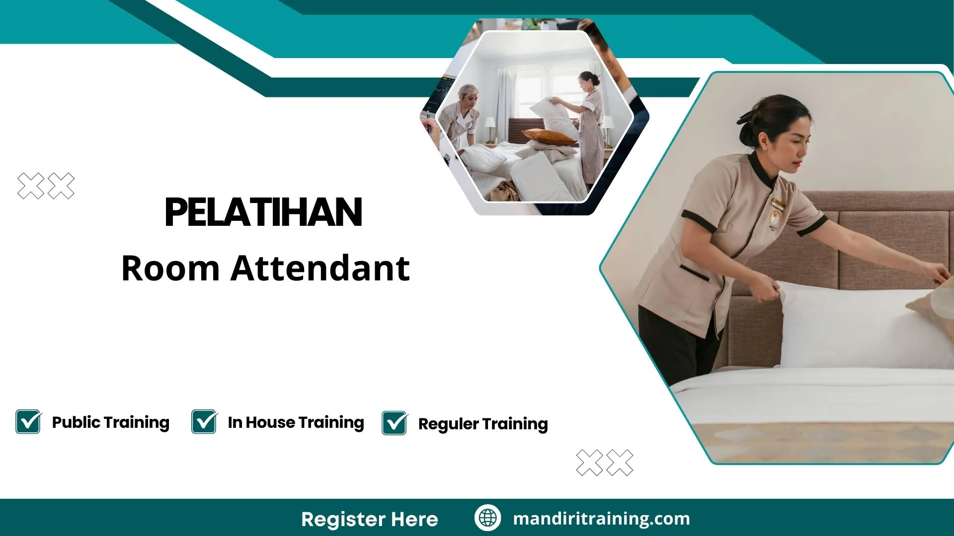 Pelatihan tugas room attendant hotel