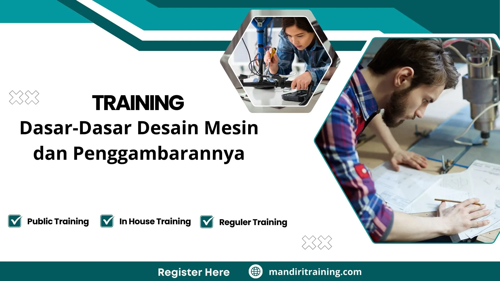 Training gambar teknik mesin