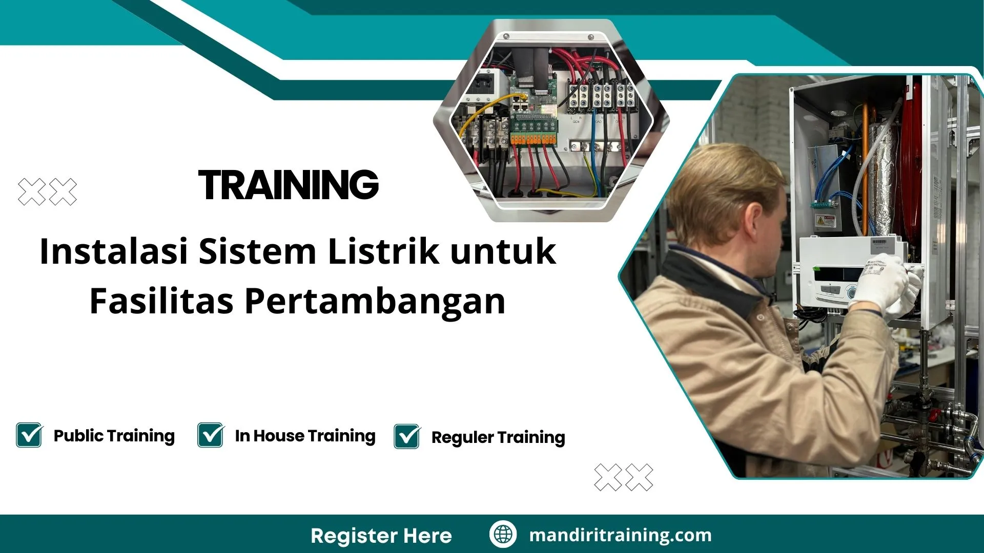 Training sistem listrik fasilitas tambang