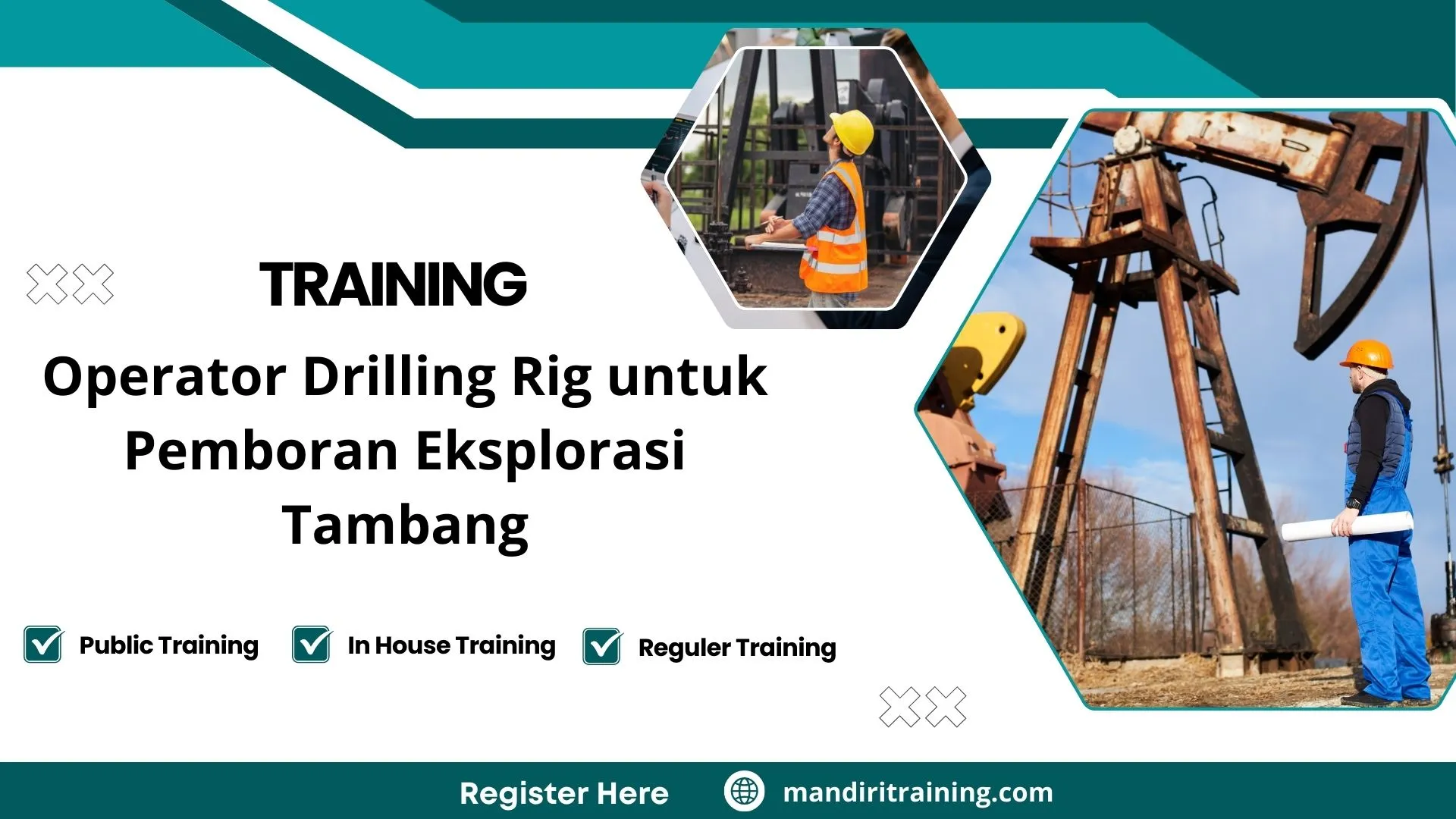 Training penggunaan drill rig di tambang