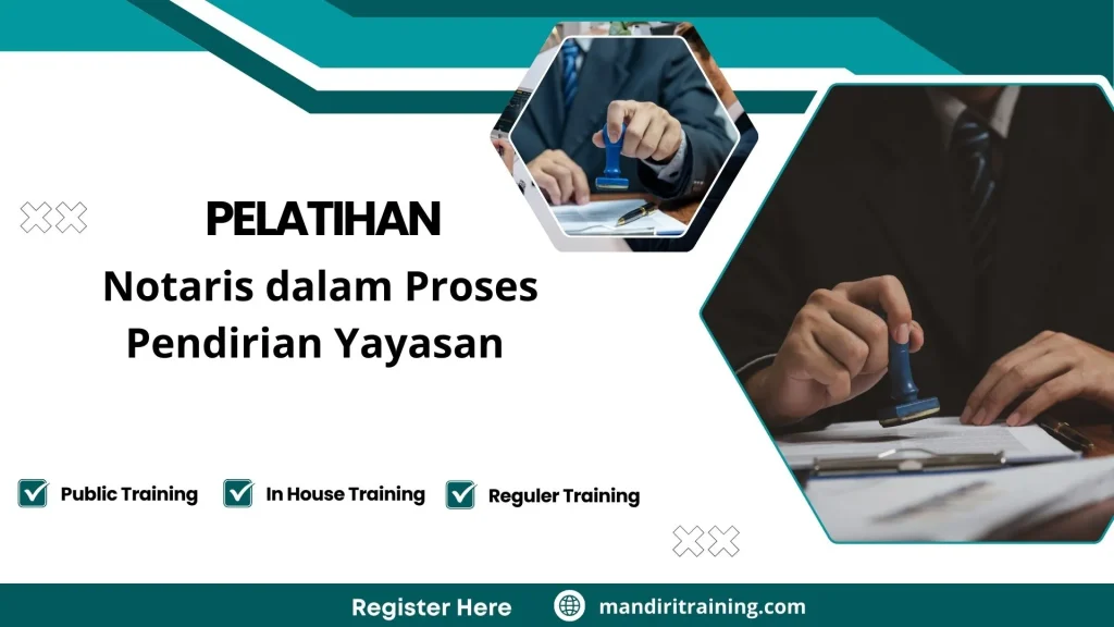 Pelatihan pendirian yayasan resmi