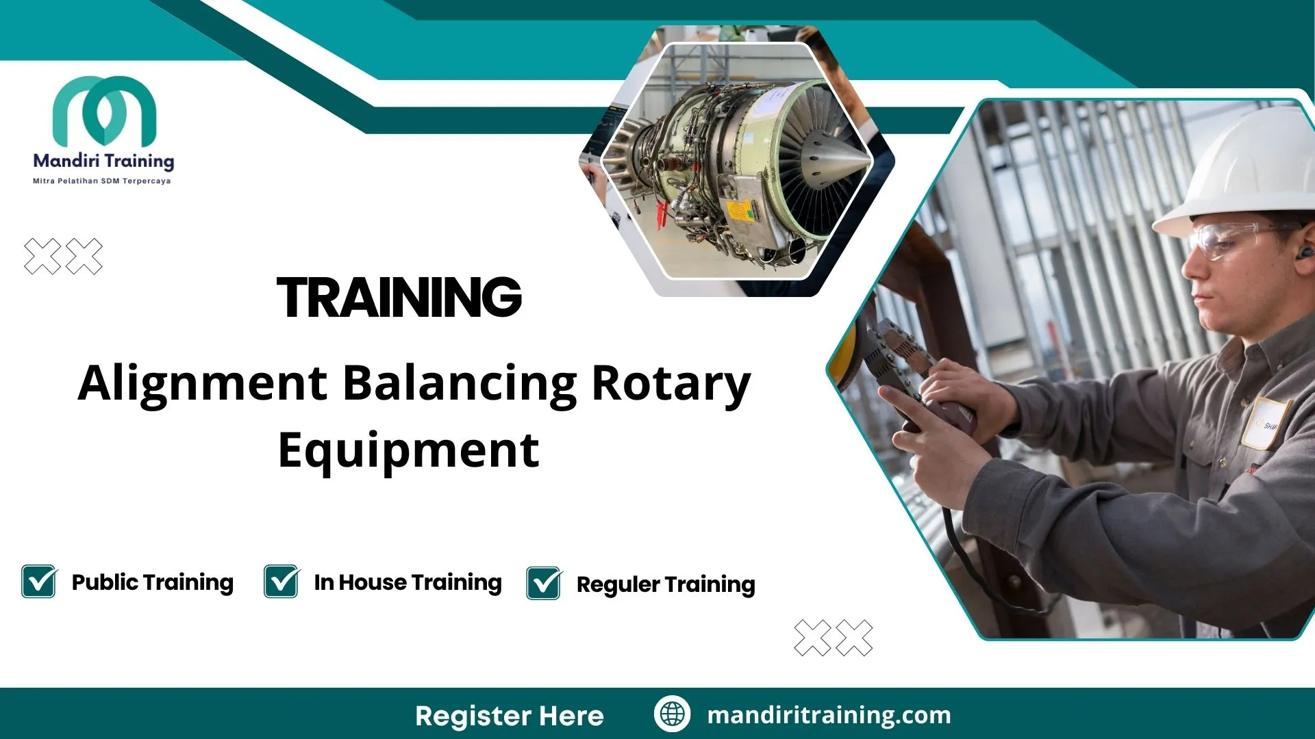 Training balancing and alignment for rotating part
