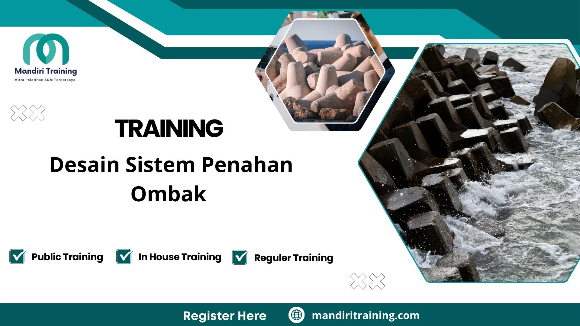Training bangunan pemecah gelombang
