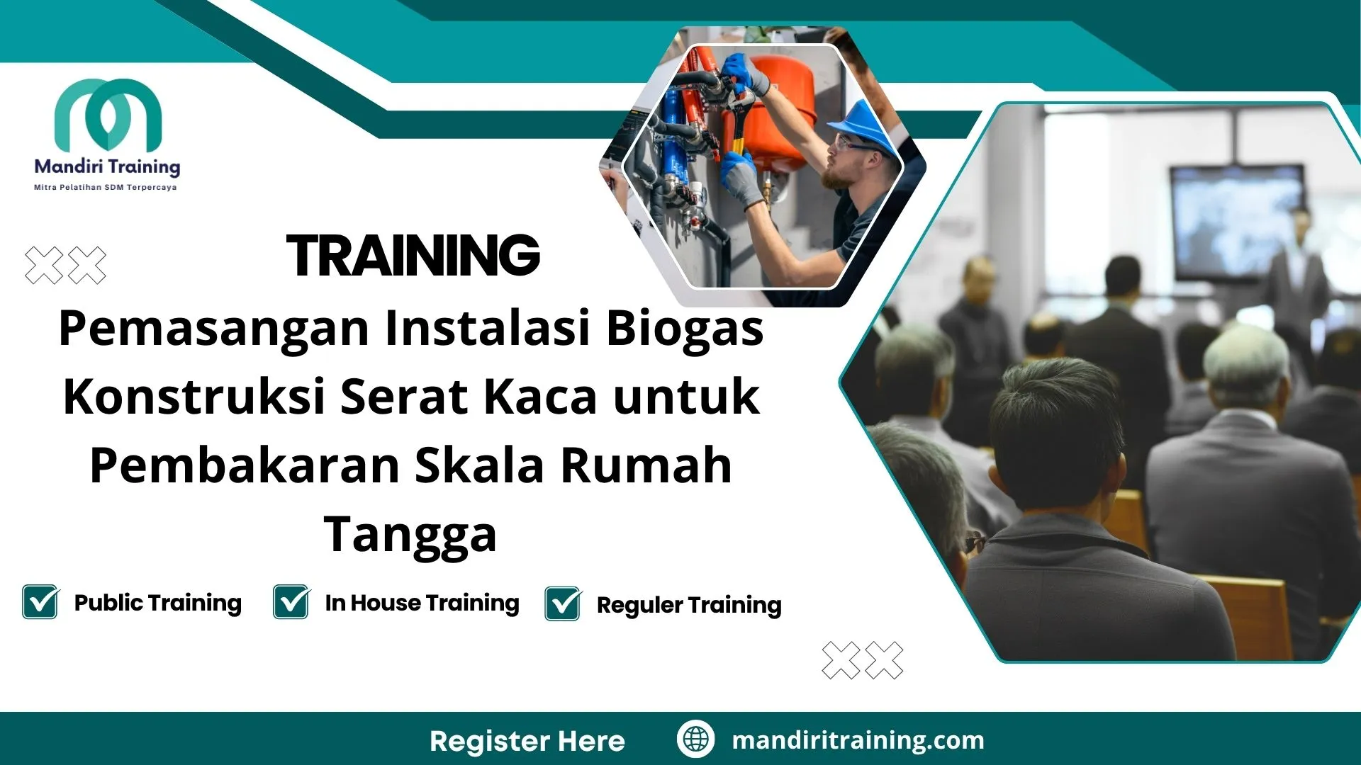 Training sistem pembakaran biogas