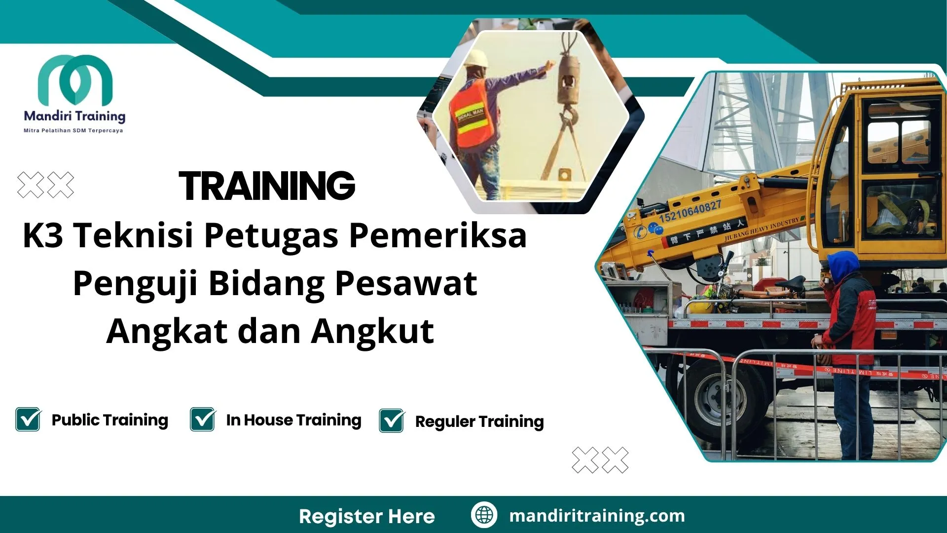 Training pengujian crane forklift