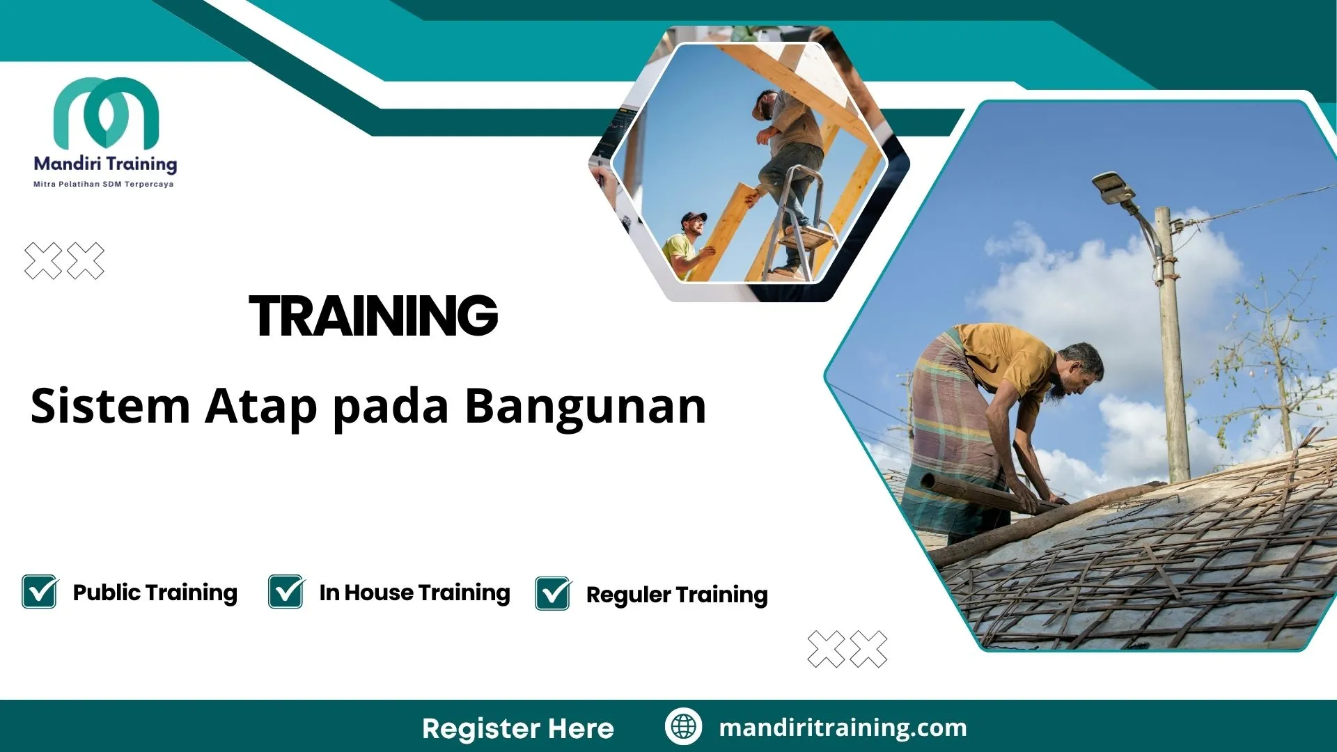 Training jenis material atap