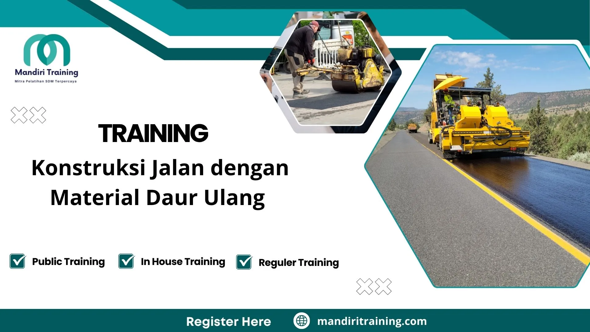 Training material daur ulang jalan