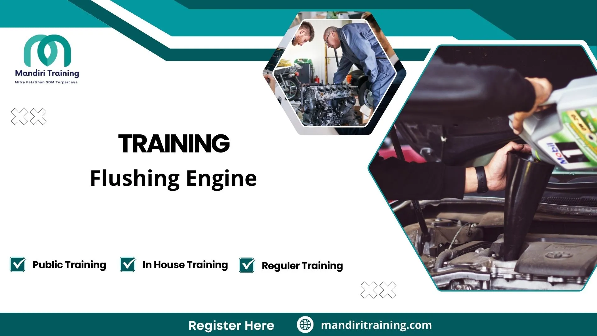 Training sistem pelumasan mesin
