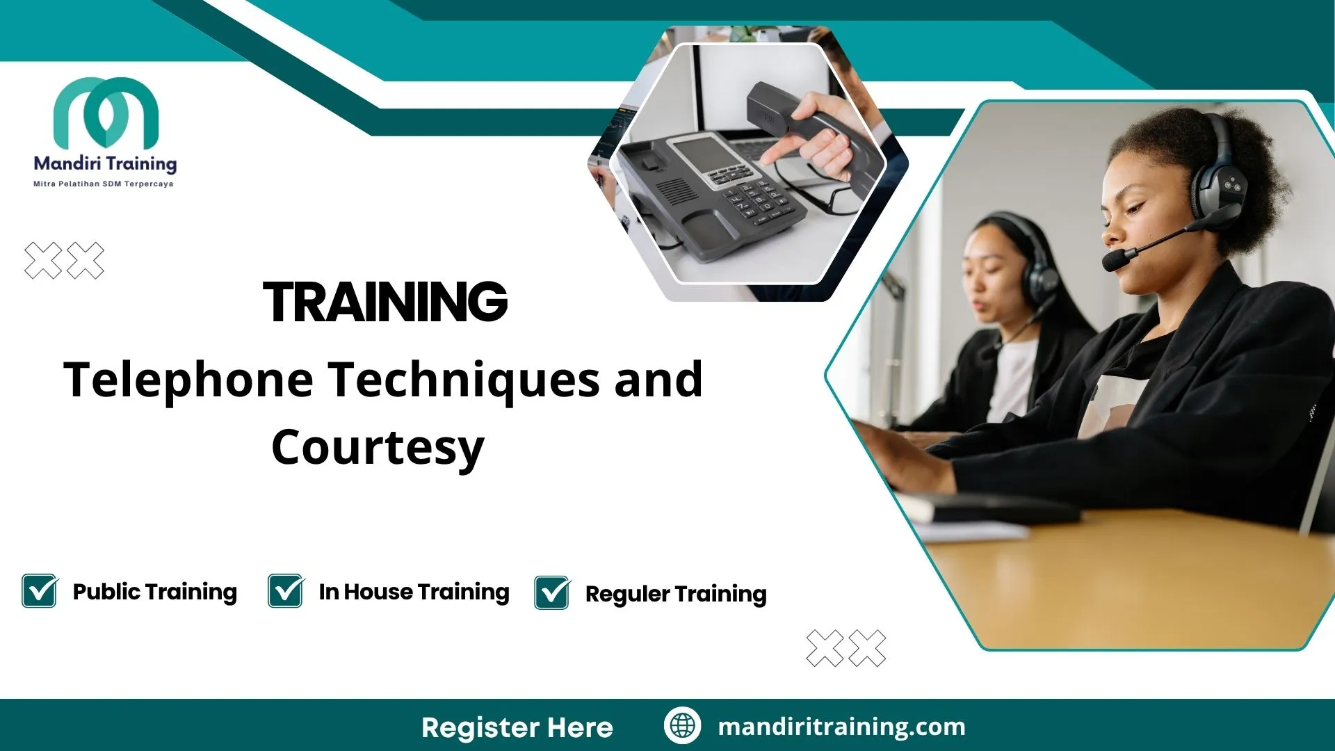 Training teknik menerima telepon