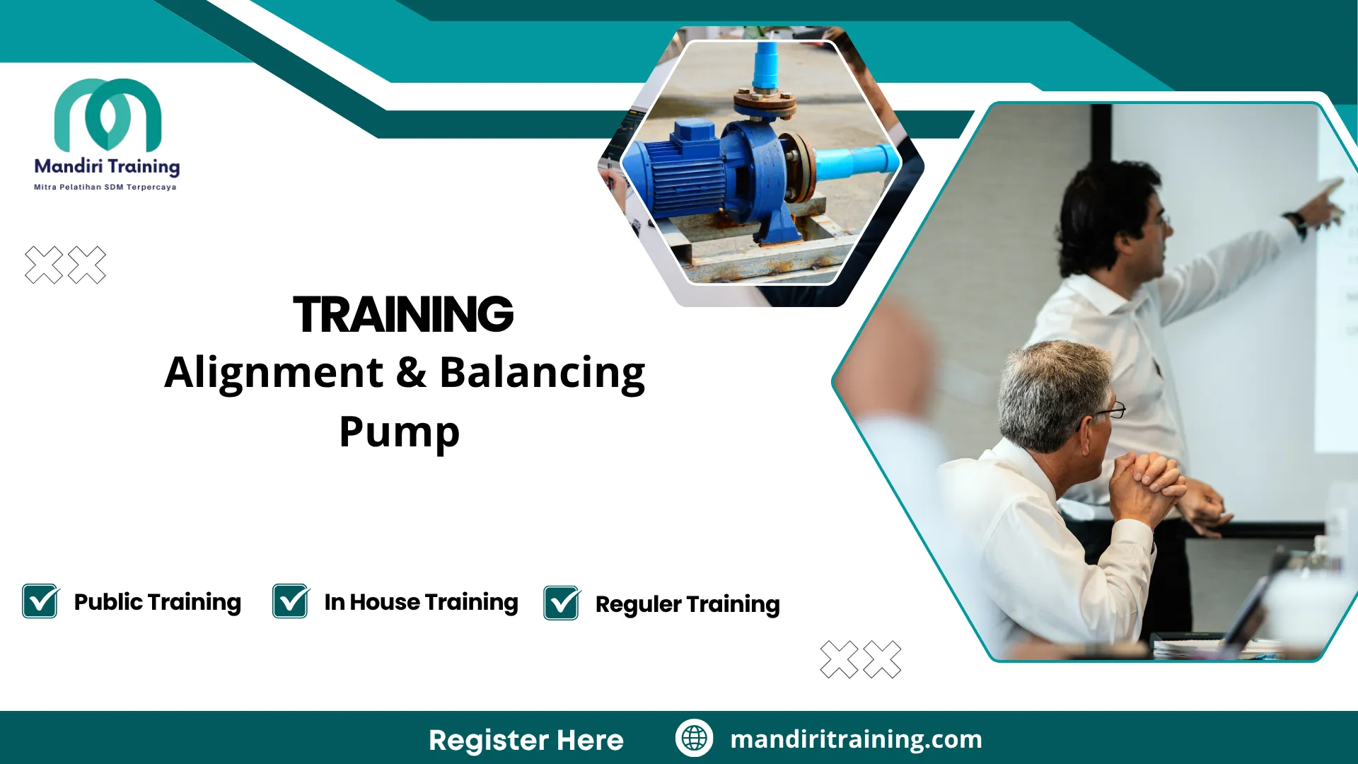Training analisis getaran pompa