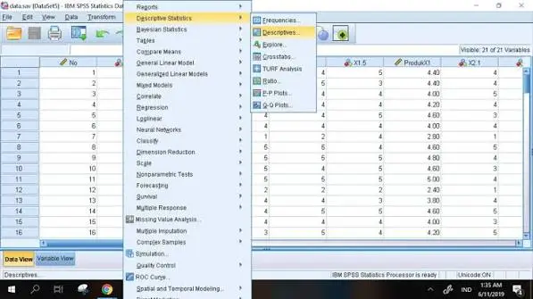 DATA ANALYSIS & STATISTIK PEMERINTAHAN MENGGUNAKAN SPSS/EXCEL: KUNCI PENGAMBILAN KEPUTUSAN BERBASIS DATA